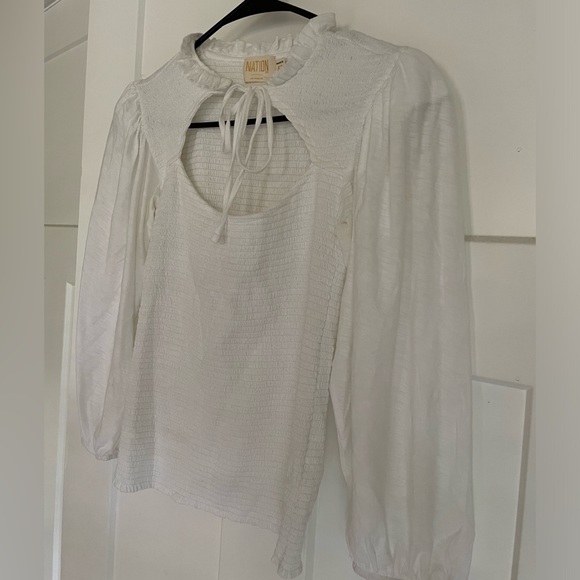 Nation LTD smocked top - Picture 3 of 6